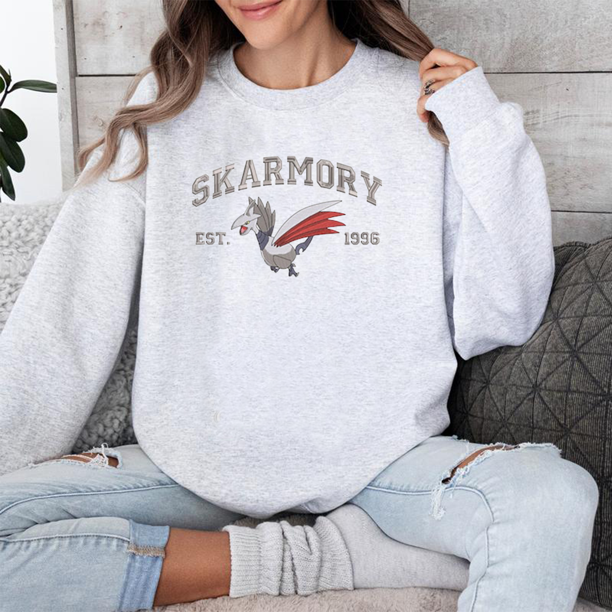 Anime Characters Embroidered Crewneck Sweatshirt,Hoodie,Personal Anime Gift Hoodie,Perfect Gift For Anime Lovers.