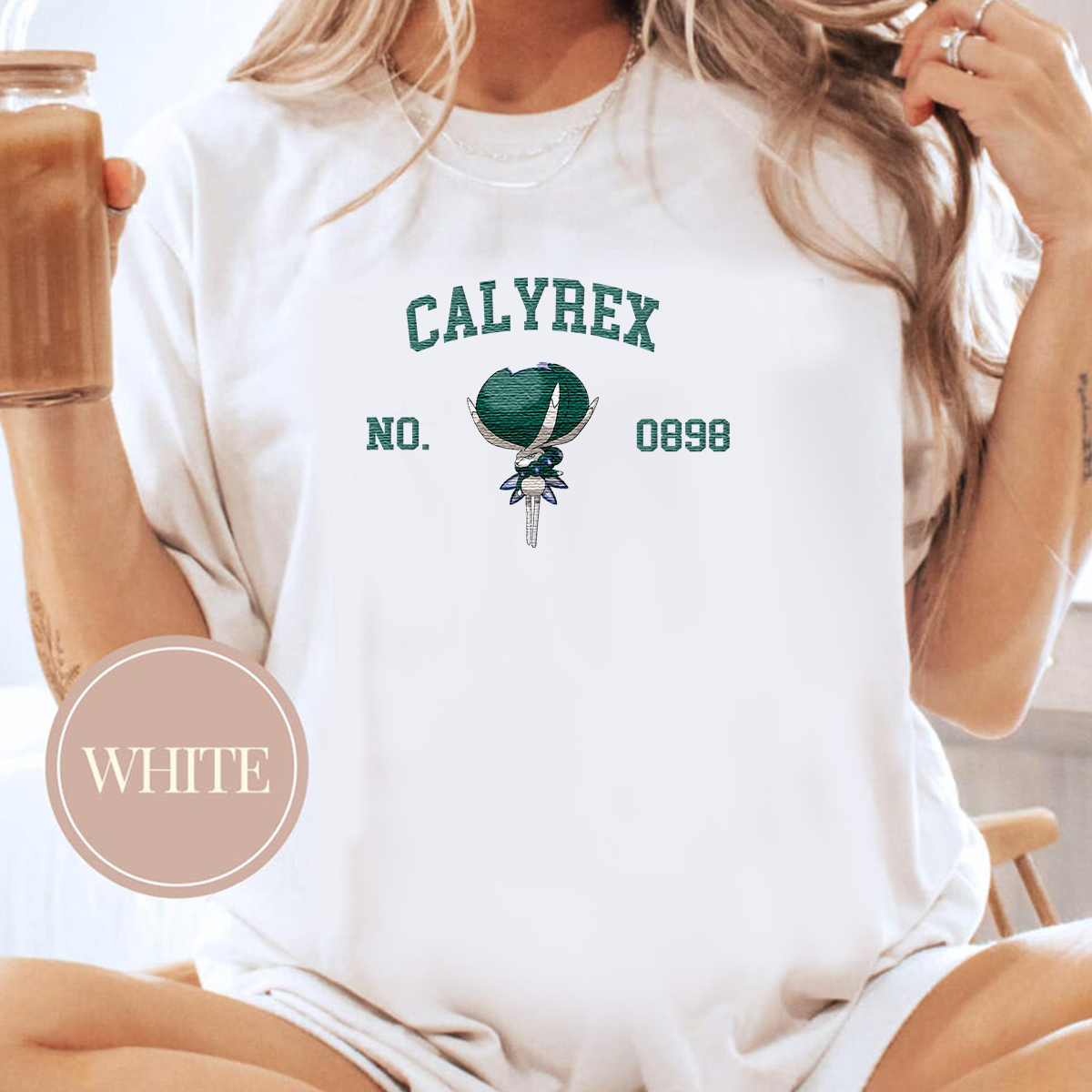 Calyrex Anime-Themed Embroidered T-Shirt,Crewneck,Hoodie-Trendy Versatile and a Thoughtful Gift for Friends