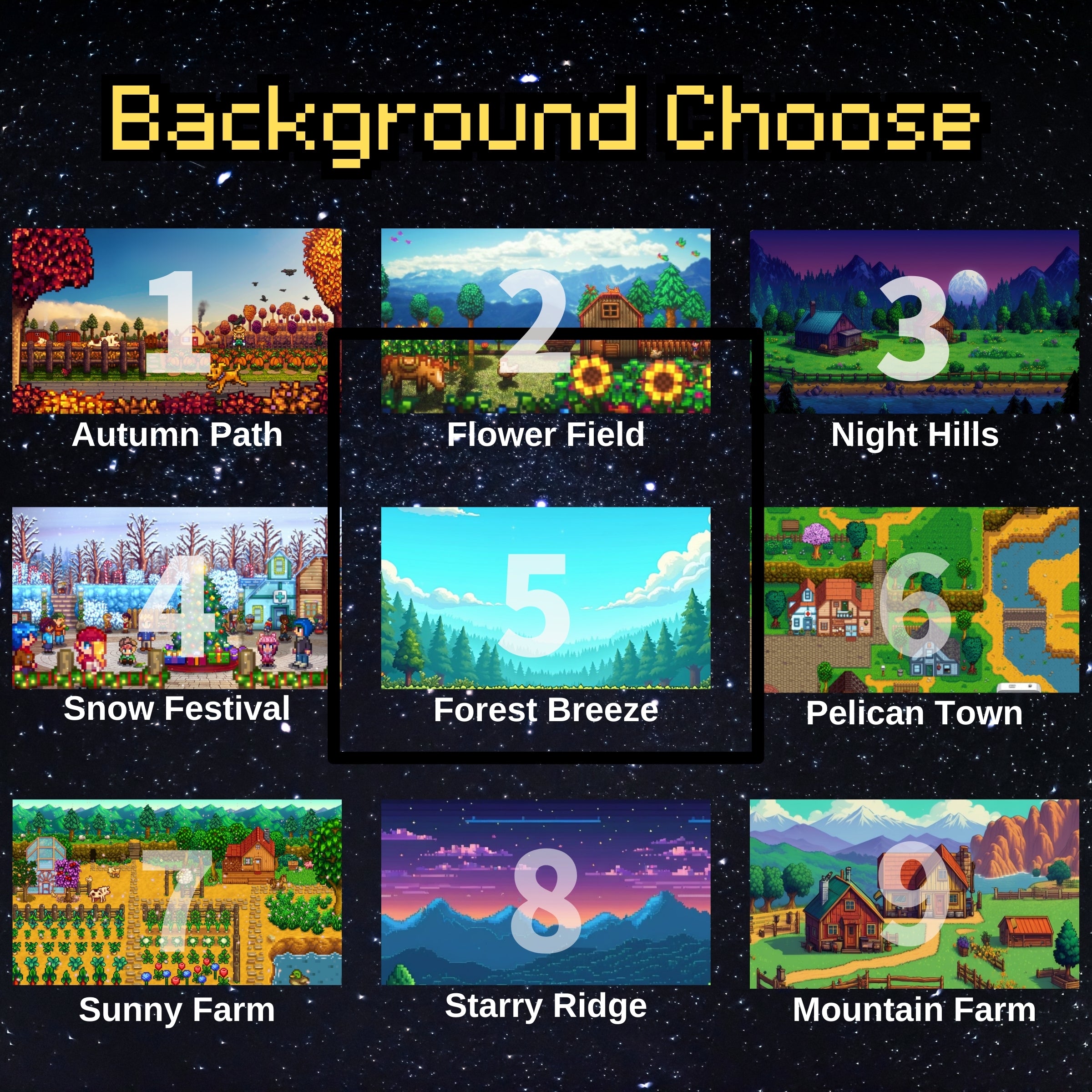 Personalized Pixel Art Anniversary Metal Card Inspired by Stardew Valley