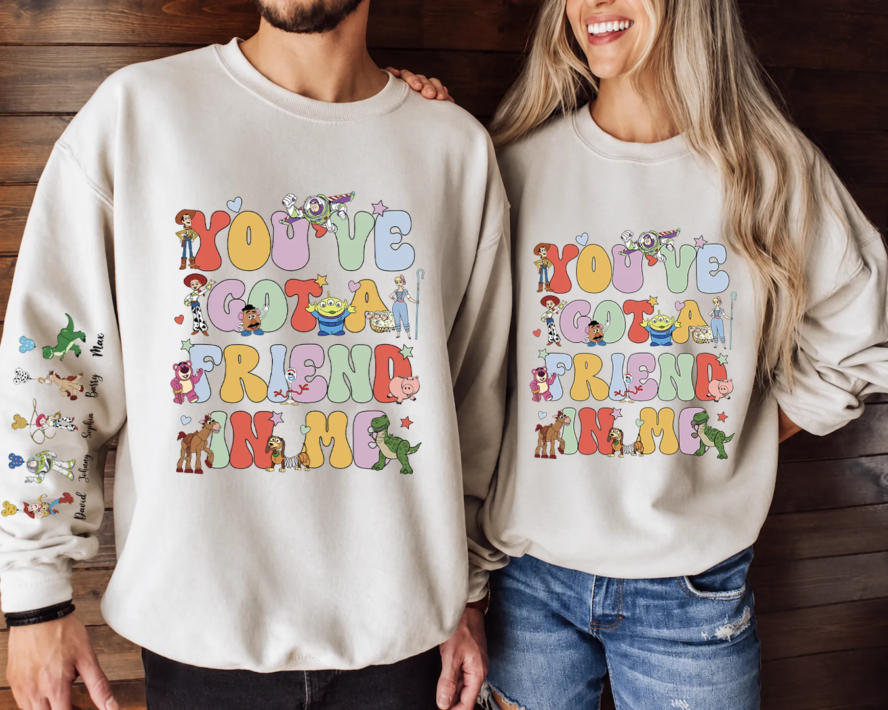 Personalized Toy Friends Dad Sweatshirt
