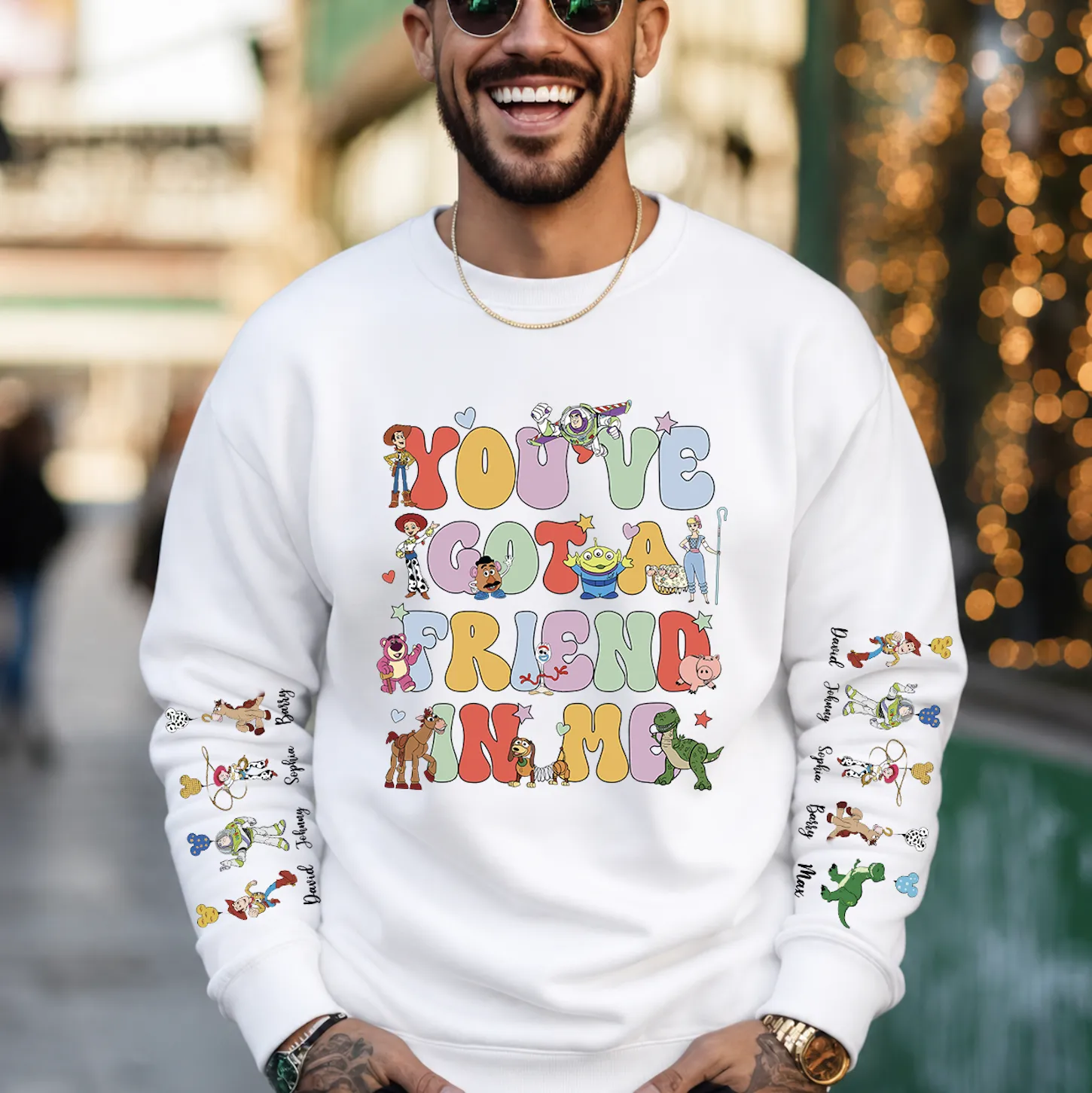 Personalized Toy Friends Dad Sweatshirt