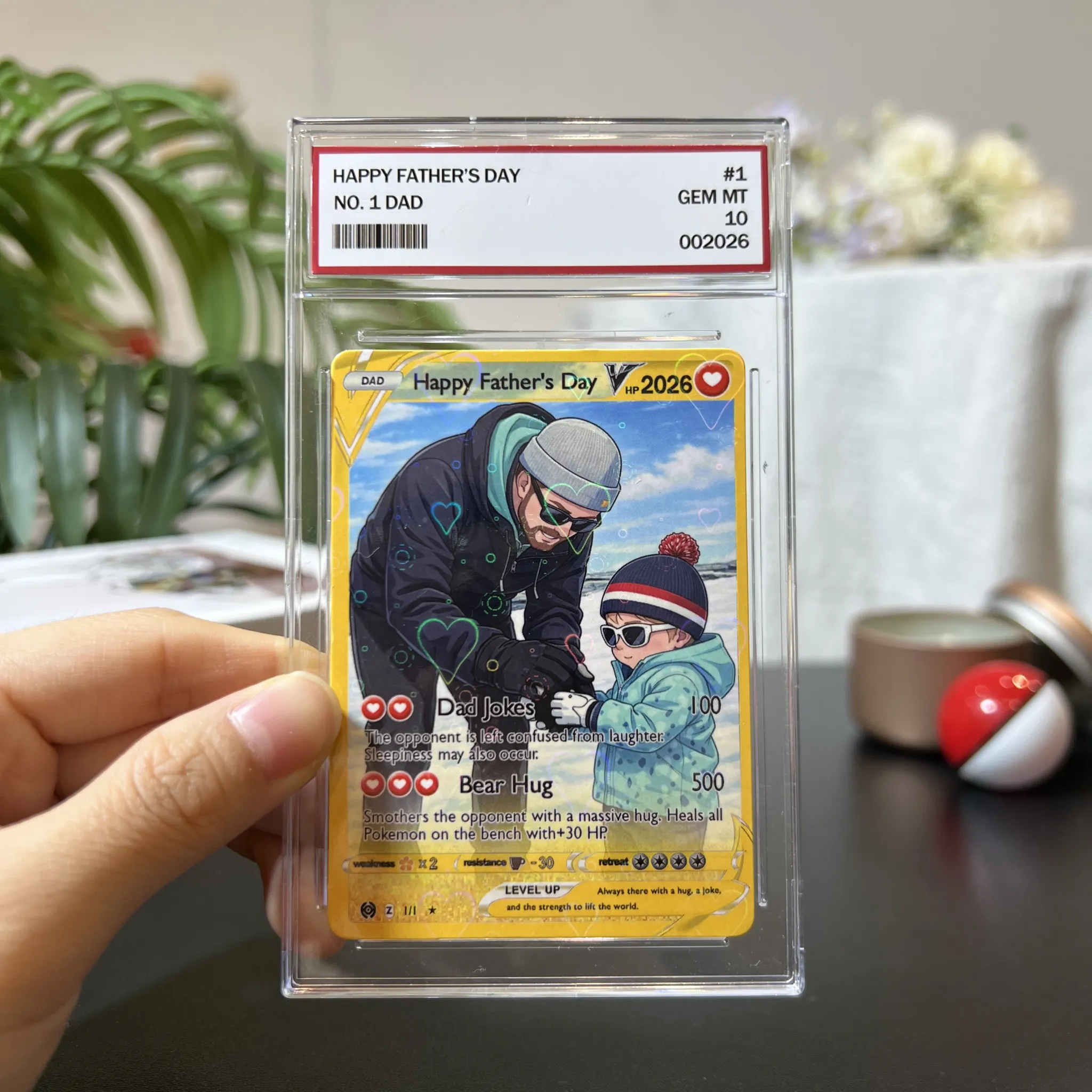 Personalized Photo Anime Card For Father's Day