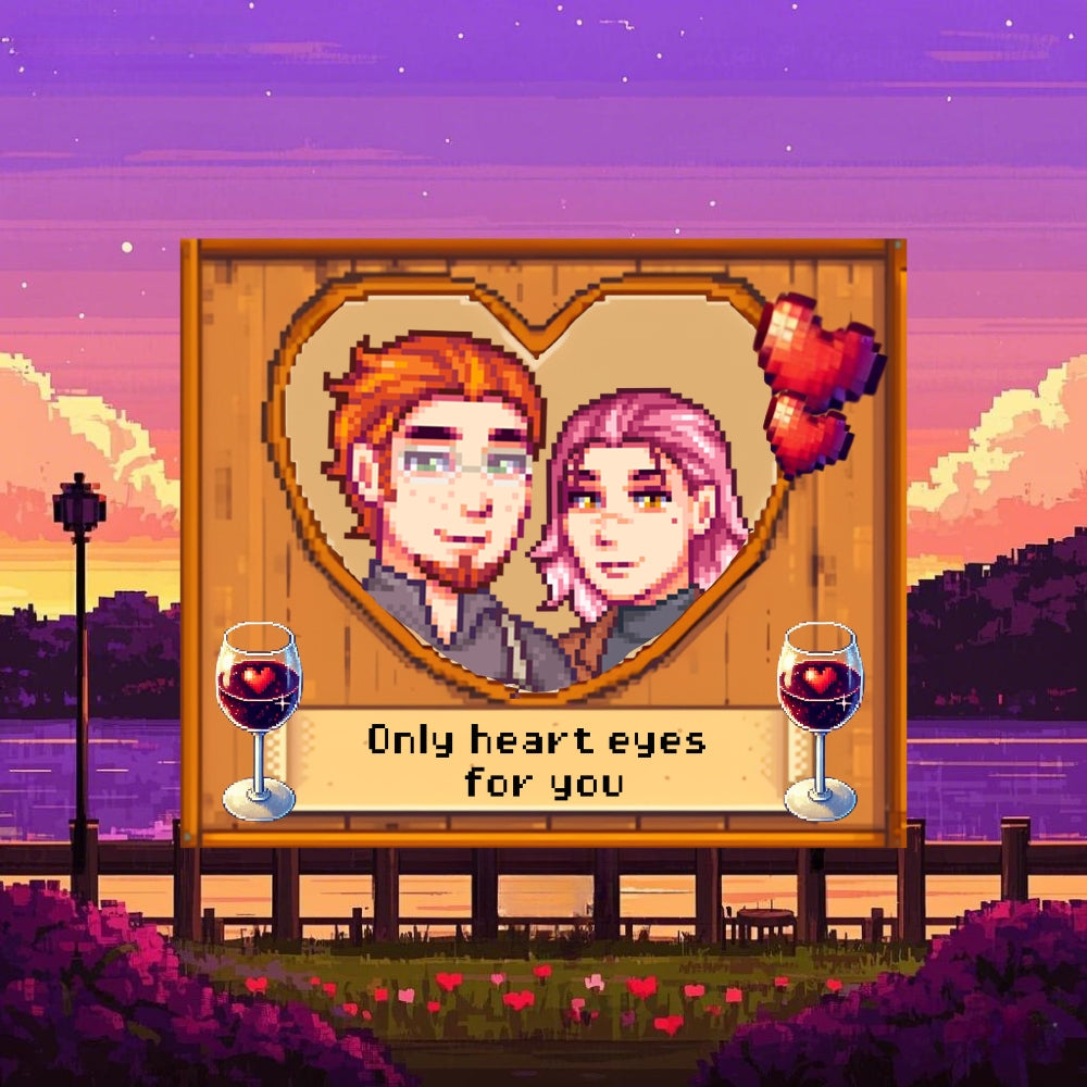 Handmade Pixel Portraits for Your Loved One Valentine's Day
