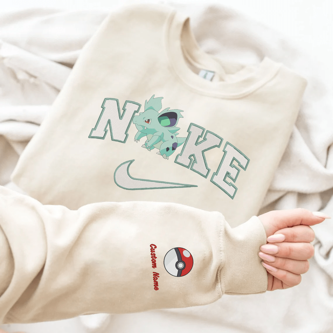 Anime Nike Embroidered Custom T-Shirt,Crewneck Sweatshirt,Hoodie.Perfect Gift For Anime Lovers.