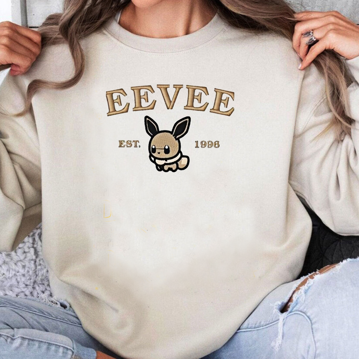 Anime Characters Embroidered Crewneck Sweatshirt,Hoodie,Personal Anime Gift Hoodie,Perfect Gift For Anime Lovers.