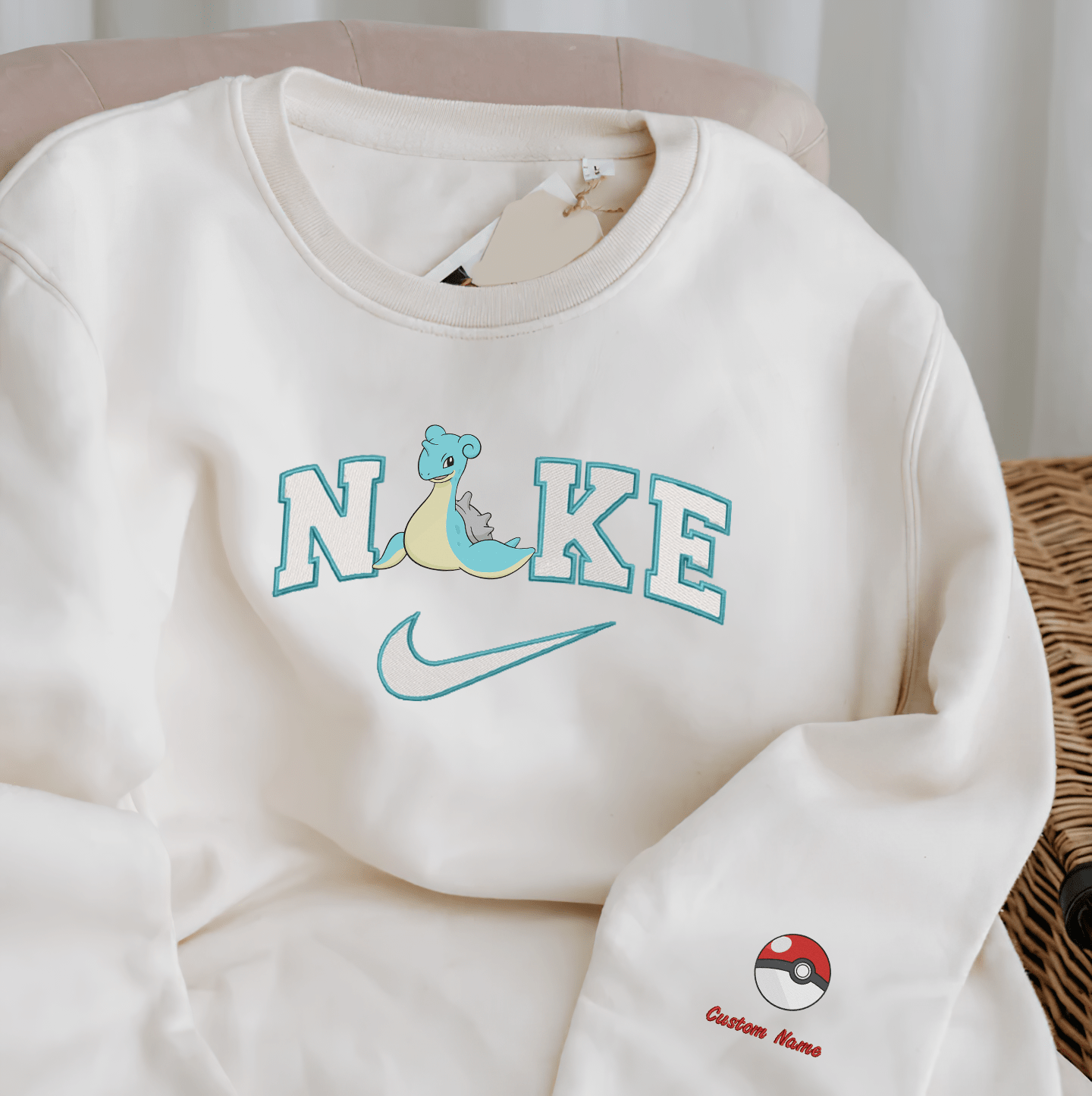 Anime Nike Embroidered  Custom T-Shirt,Crewneck Sweatshirt,Hoodie.Perfect Gift For Anime Lovers.