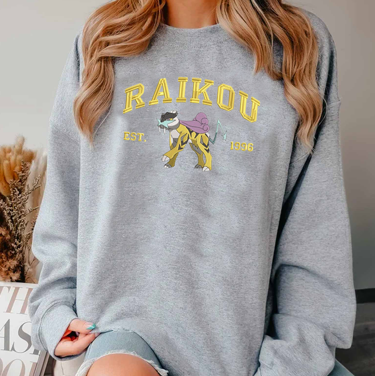Anime Characters Embroidered Crewneck Sweatshirt,Hoodie,Personal Anime Gift Hoodie,Perfect Gift For Anime Lovers.