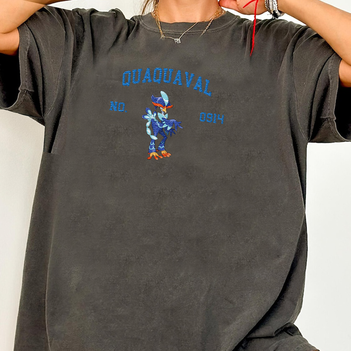 Quaquaval Anime-Themed Embroidered T-Shirt,Crewneck,Hoodie-Trendy Versatile and a Thoughtful Gift for Friends