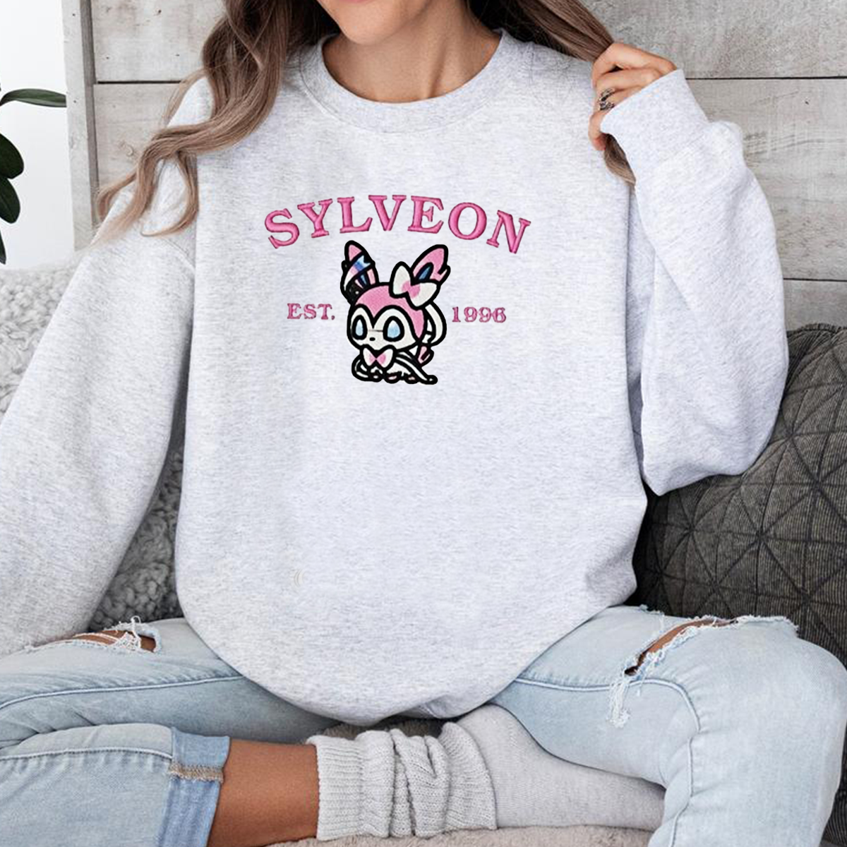 Anime Characters Embroidered Crewneck Sweatshirt,Hoodie,Personal Anime Gift Hoodie,Perfect Gift For Anime Lovers.