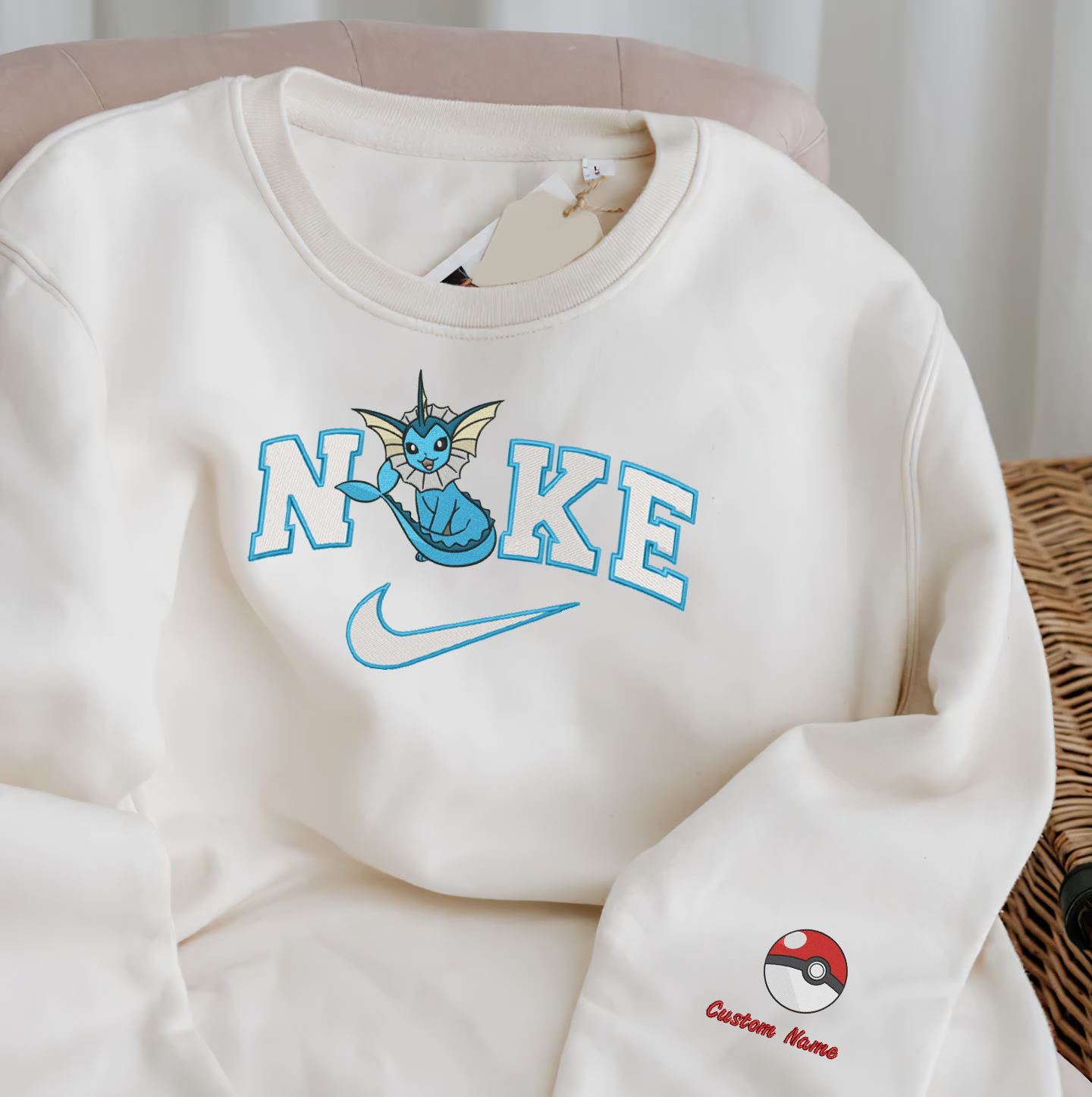 Anime Nike Embroidered Custom T-Shirt,Crewneck Sweatshirt,Hoodie.Perfect Gift For Anime Lovers.