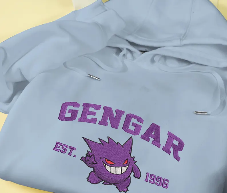 Embroidery Anime Character Crewneck Sweatshirt, Personal Anime Gift Hoodie, 90s Monster Stitched Shirt, Personal Anime Gift Hoodie,Christmas Gift For Anime Lovers.Perfect Gift For Anime Lovers.