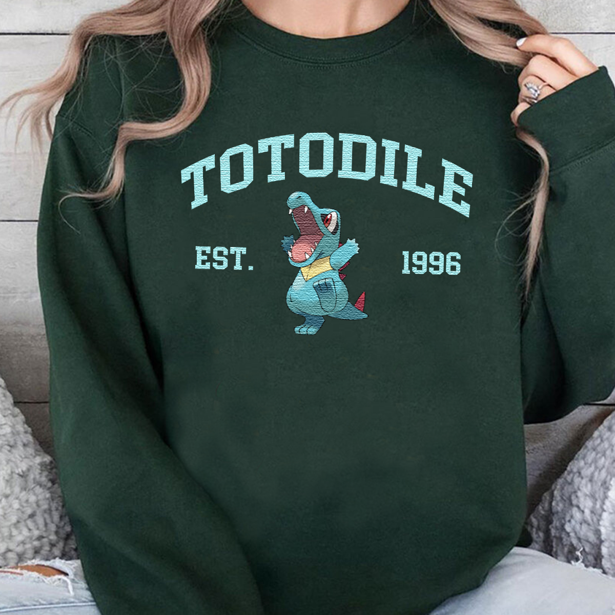 Anime Characters Embroidered Crewneck Sweatshirt,Hoodie,Personal Anime Gift Hoodie,Perfect Gift For Anime Lovers.