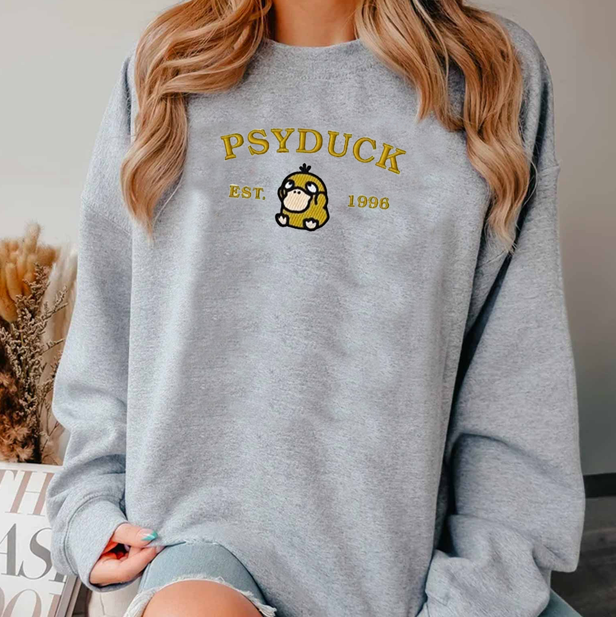 Anime Characters Embroidered Crewneck Sweatshirt,Hoodie,Personal Anime Gift Hoodie,Perfect Gift For Anime Lovers.