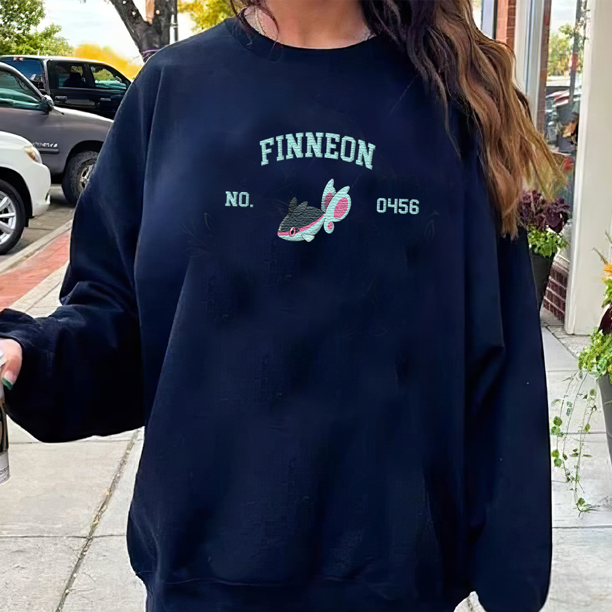 Finneon Adorable Anime-Themed Embroidered T-Shirt,Crewneck,Hoodie-Trendy Versatile and a Thoughtful Gift for Friends