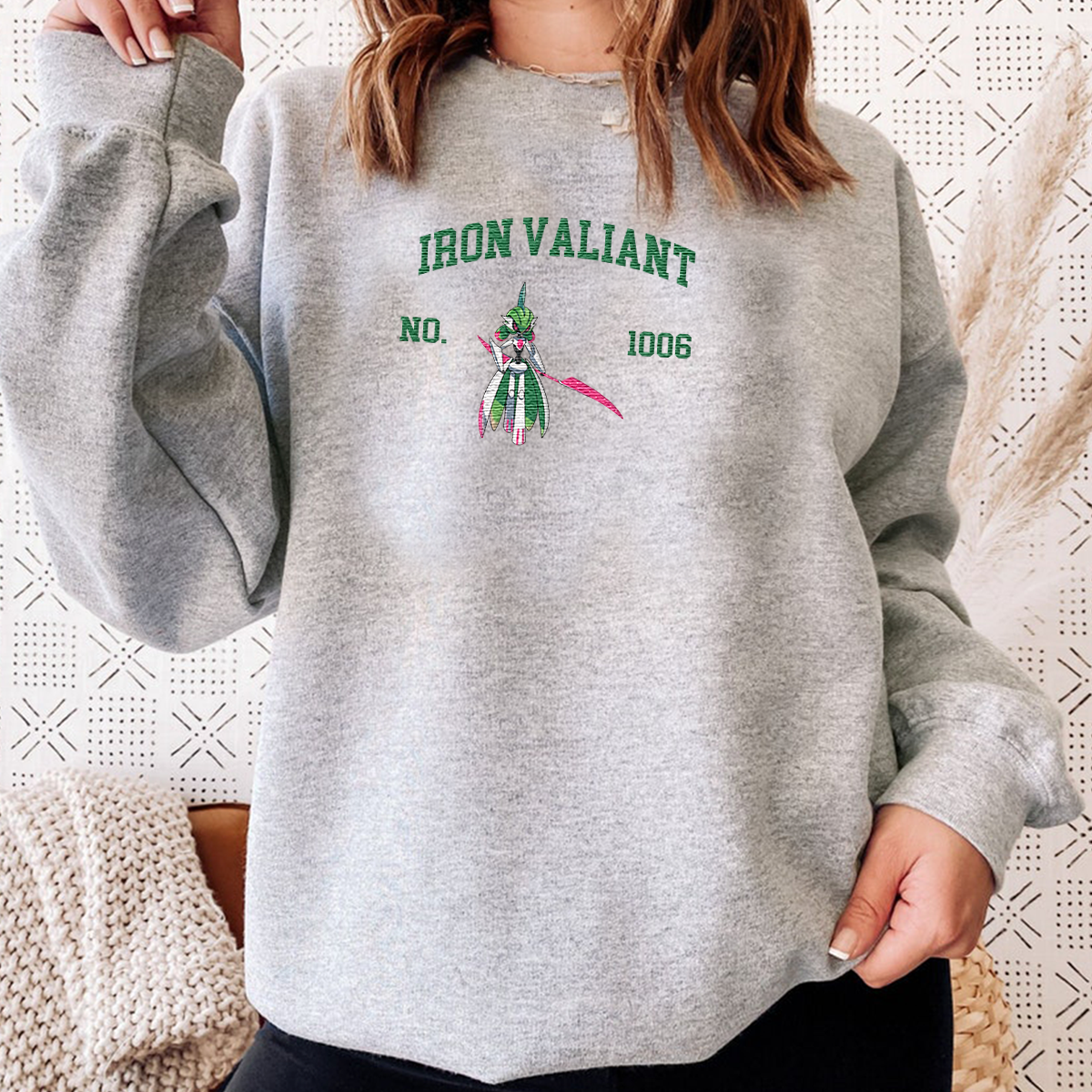 Iron Valiant Anime-Themed Embroidered T-Shirt,Crewneck,Hoodie-Trendy Versatile and a Thoughtful Gift for Friends