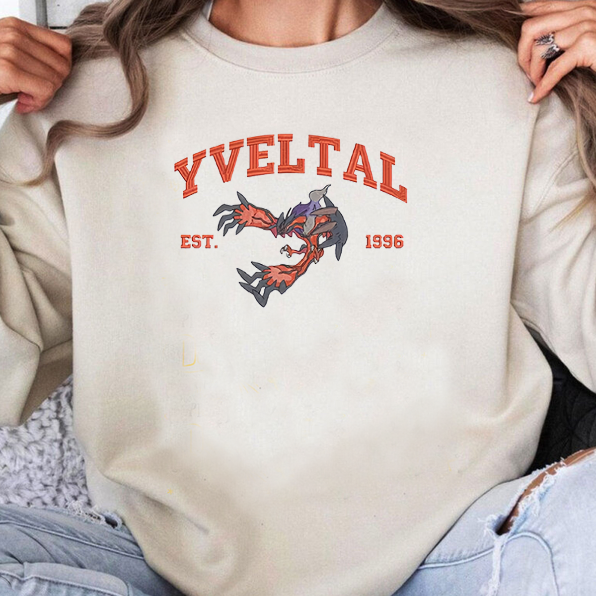 Anime Characters Embroidered Crewneck Sweatshirt,Hoodie For Gift,Personal Anime Gift Hoodie,Perfect Gift For Anime Lovers.