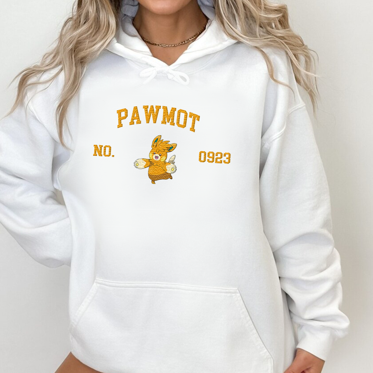 Pawmot Adorable Anime-Themed Embroidered T-Shirt,Crewneck,Hoodie-Trendy Versatile and a Thoughtful Gift for Friends