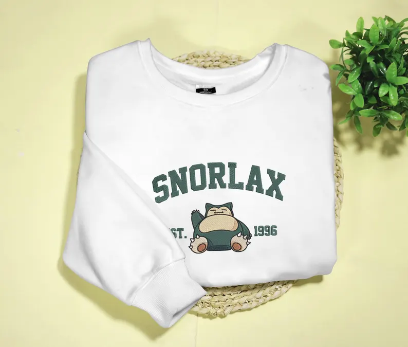 Embroidery Anime Character Crewneck Sweatshirt, Personal Anime Gift Hoodie, 90s Monster Stitched Shirt, Personal Anime Gift Hoodie,Christmas Gift For Anime Lovers.Perfect Gift For Anime Lovers.