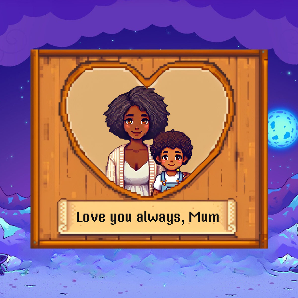Mother's Day Personalised Stardew Valley Illustration