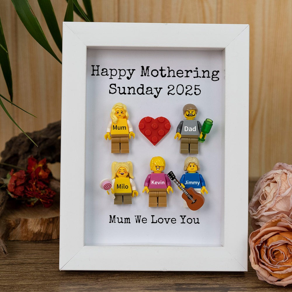 Personalised Minifigures With Kids Name For Mum Mother's Day Gift
