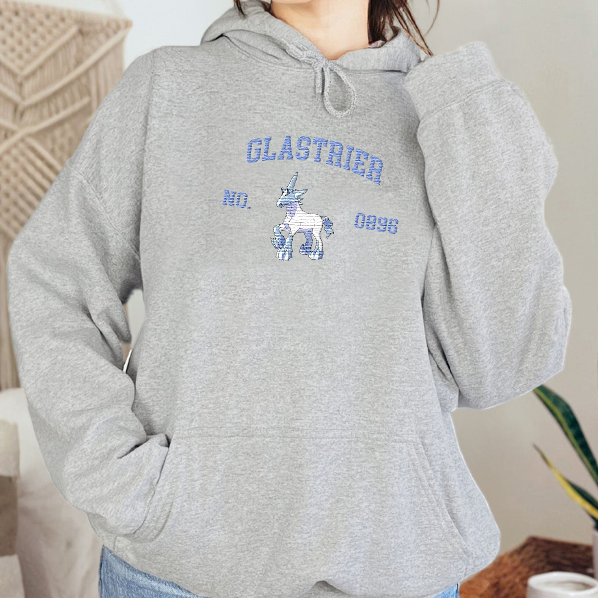 Glastrier Anime-Themed Embroidered T-Shirt,Crewneck,Hoodie-Trendy Versatile and a Thoughtful Gift for Friends