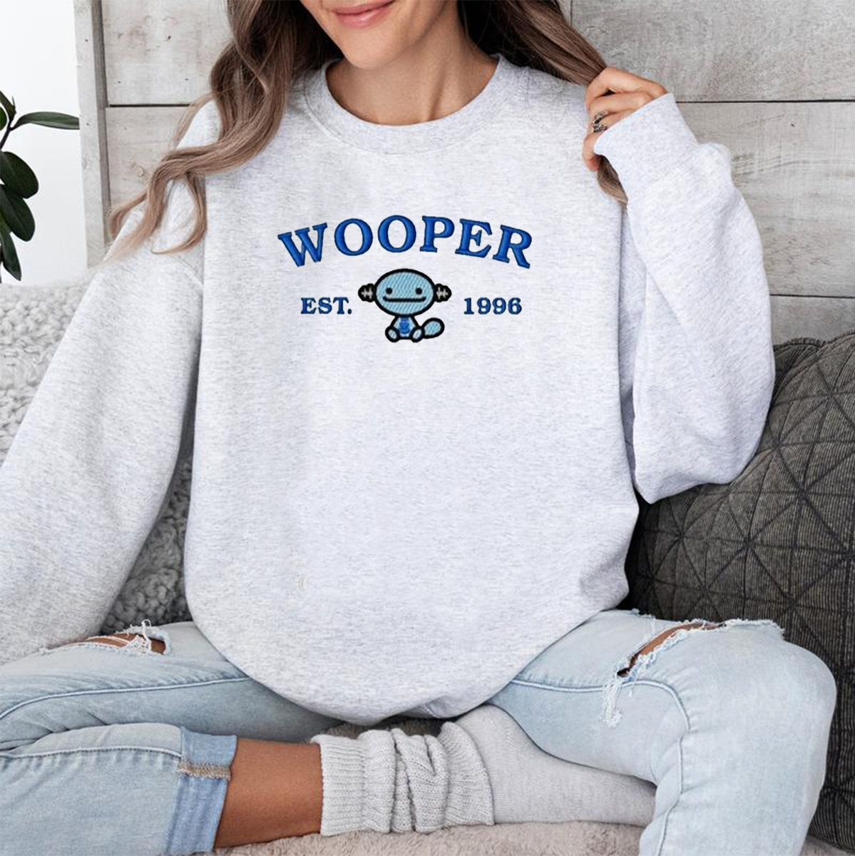 Anime Characters Embroidered Crewneck Sweatshirt,Hoodie For Gift,Personal Anime Gift Hoodie,Perfect Gift For Anime Lovers.