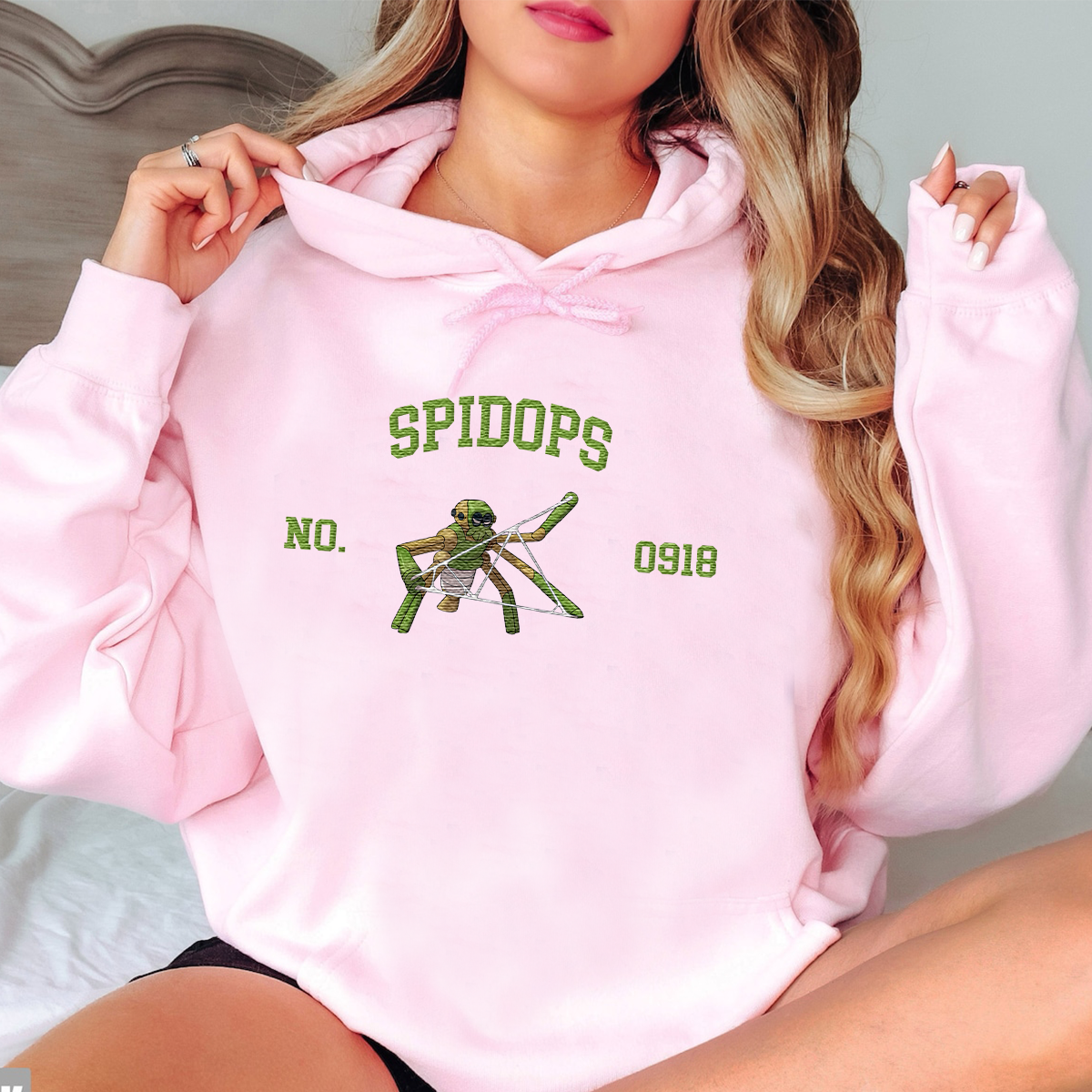 Spidops Anime-Themed Embroidered T-Shirt,Crewneck,Hoodie-Trendy Versatile and a Thoughtful Gift for Friends