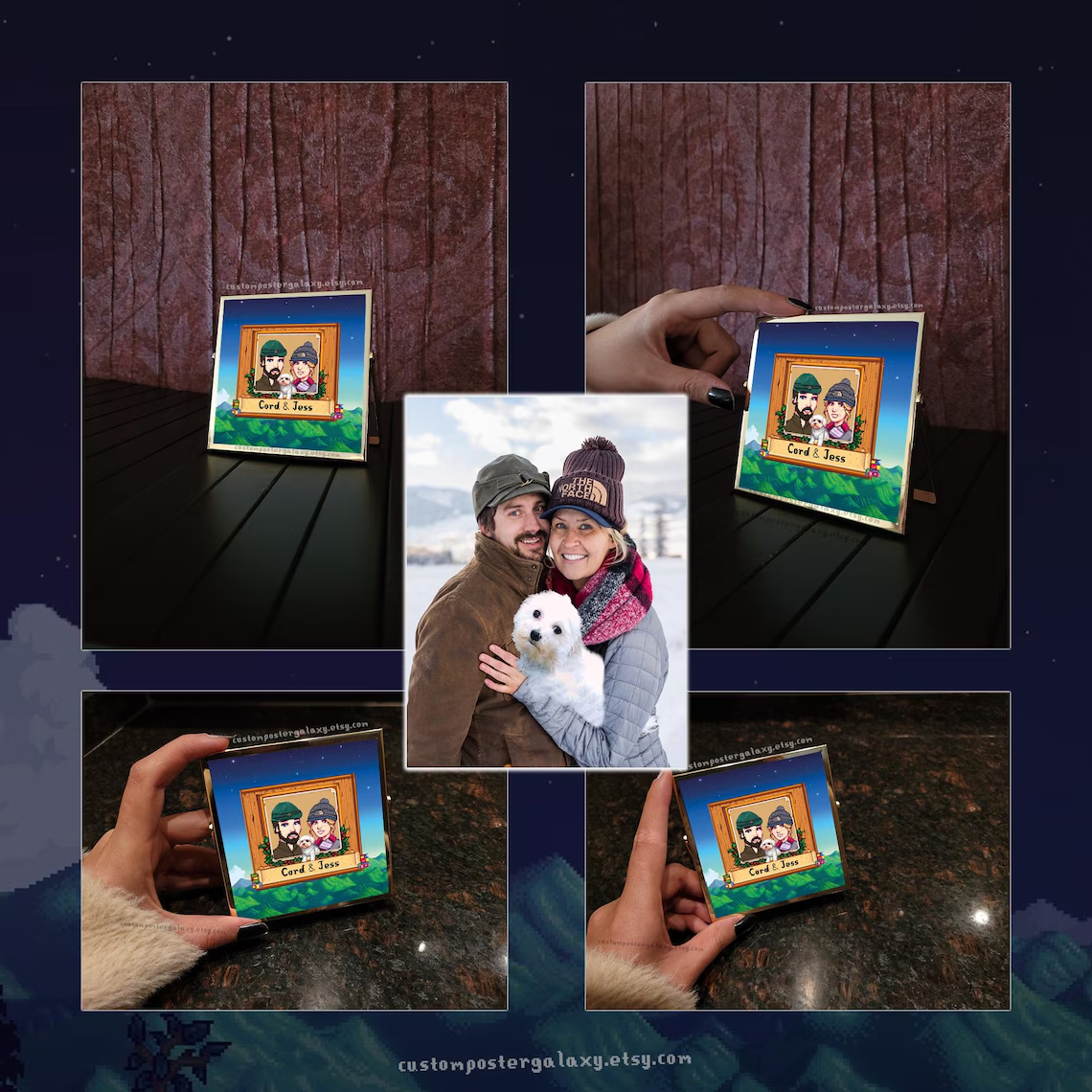 100 % handgefertigte Stardew-Valley-Porträts – perfekt für Valentinstag, Jahrestage, Geburtstage und Weihnachten