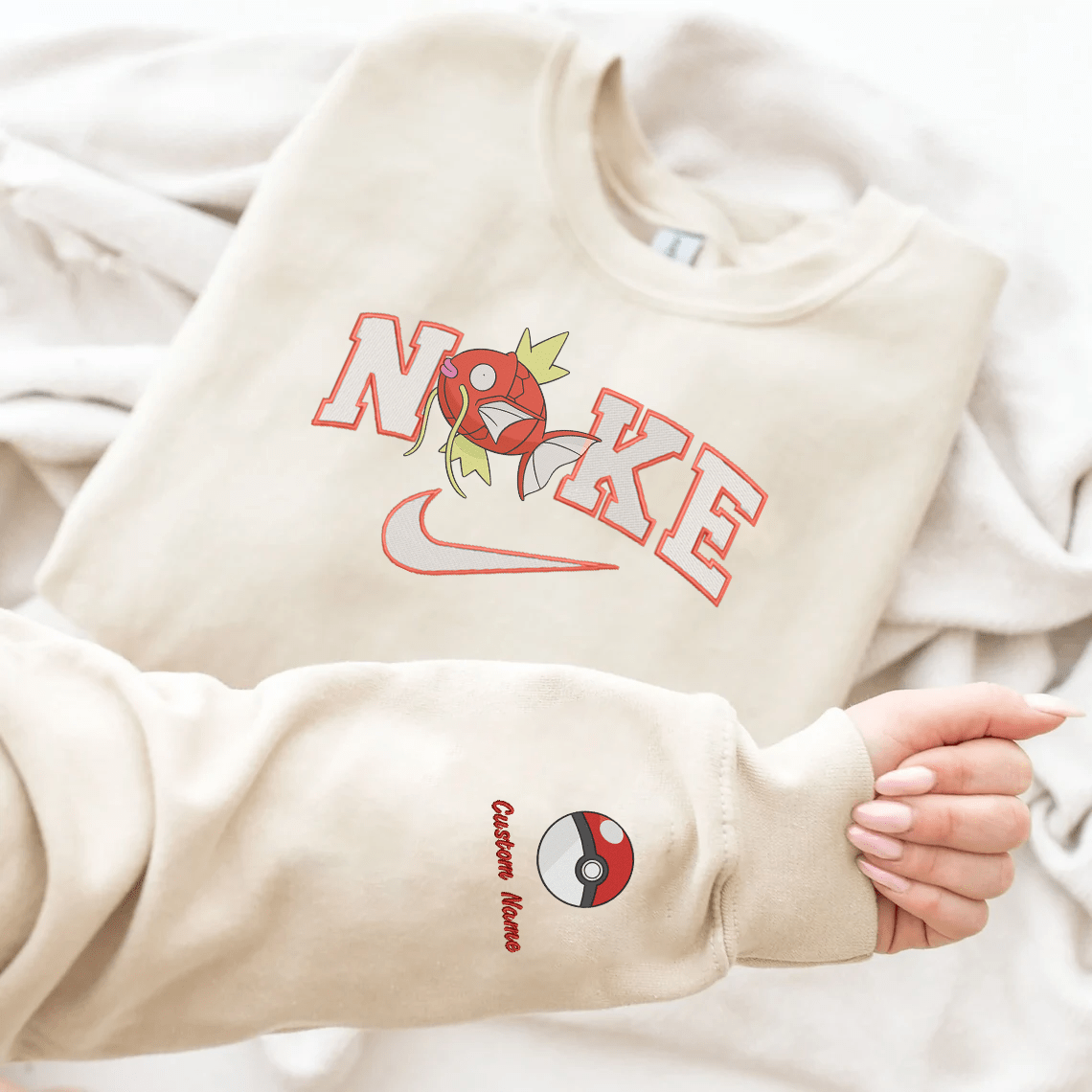 Anime Nike Embroidered Custom T-Shirt,Crewneck Sweatshirt,Hoodie.Perfect Gift For Anime Lovers.