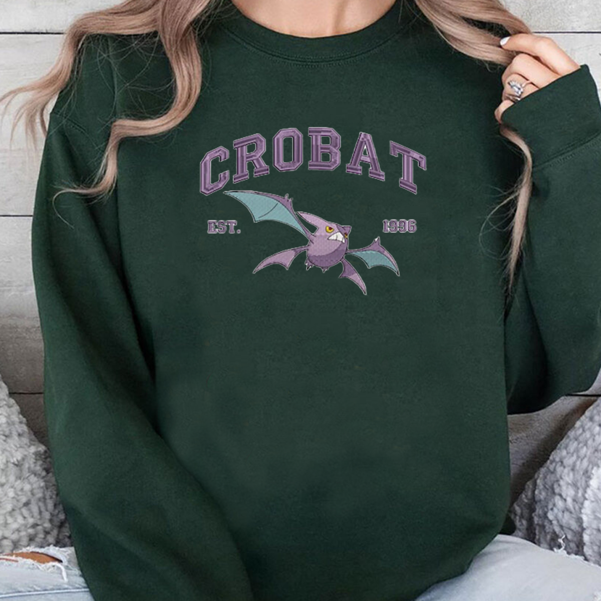 Anime Characters Embroidered Crewneck Sweatshirt,Hoodie,Personal Anime Gift Hoodie,Perfect Gift For Anime Lovers.
