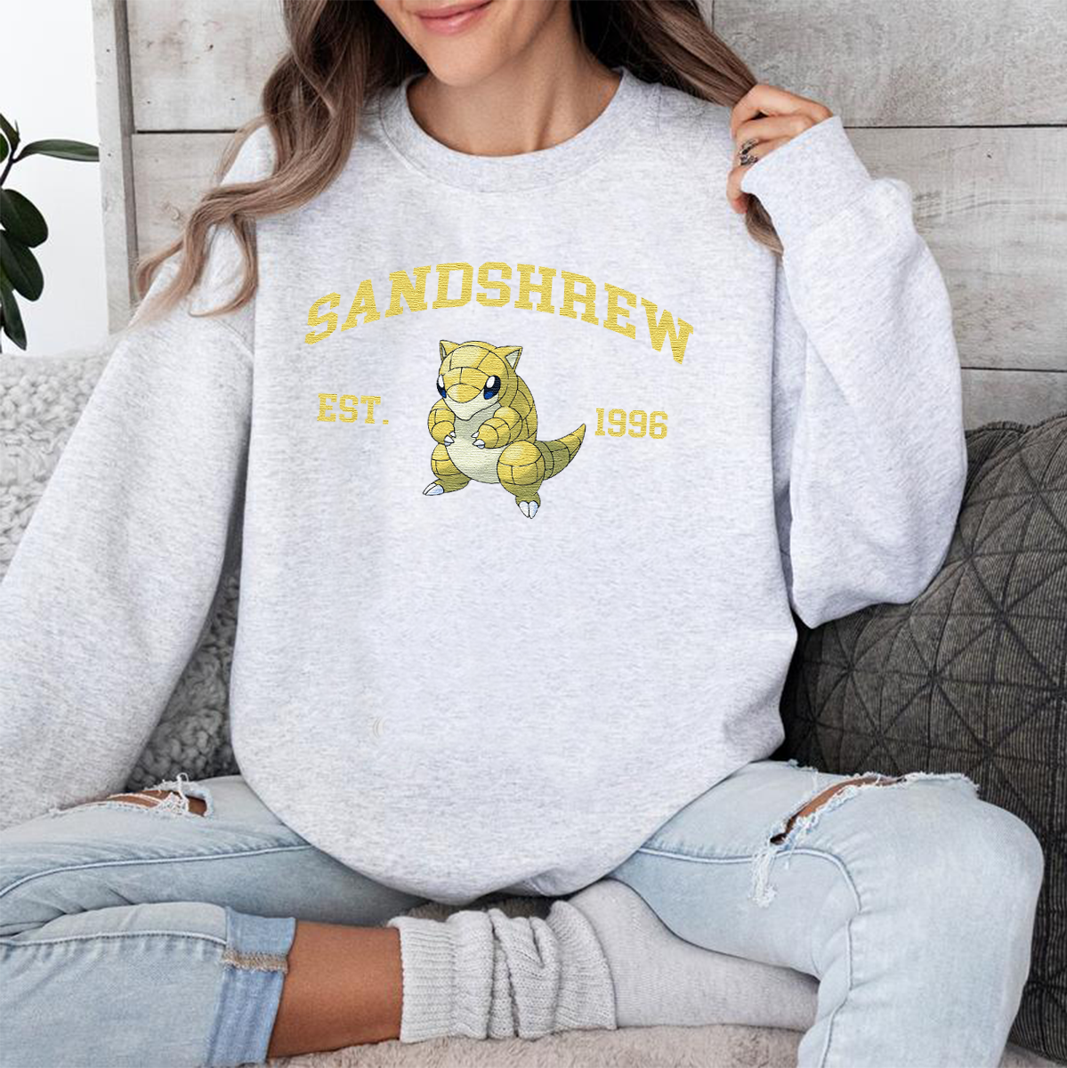 Anime Characters Embroidered Crewneck Sweatshirt,Hoodie,Personal Anime Gift Hoodie,Perfect Gift For Anime Lovers.