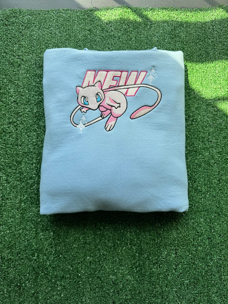 Embroidered Crewneck Sweatshirt, Personal Anime Gift Hoodie, 90s Monster Stitched Shirt, Personal Anime Gift Hoodie,Christmas Gift For Anime Lovers.Perfect Gift For Anime Lovers.