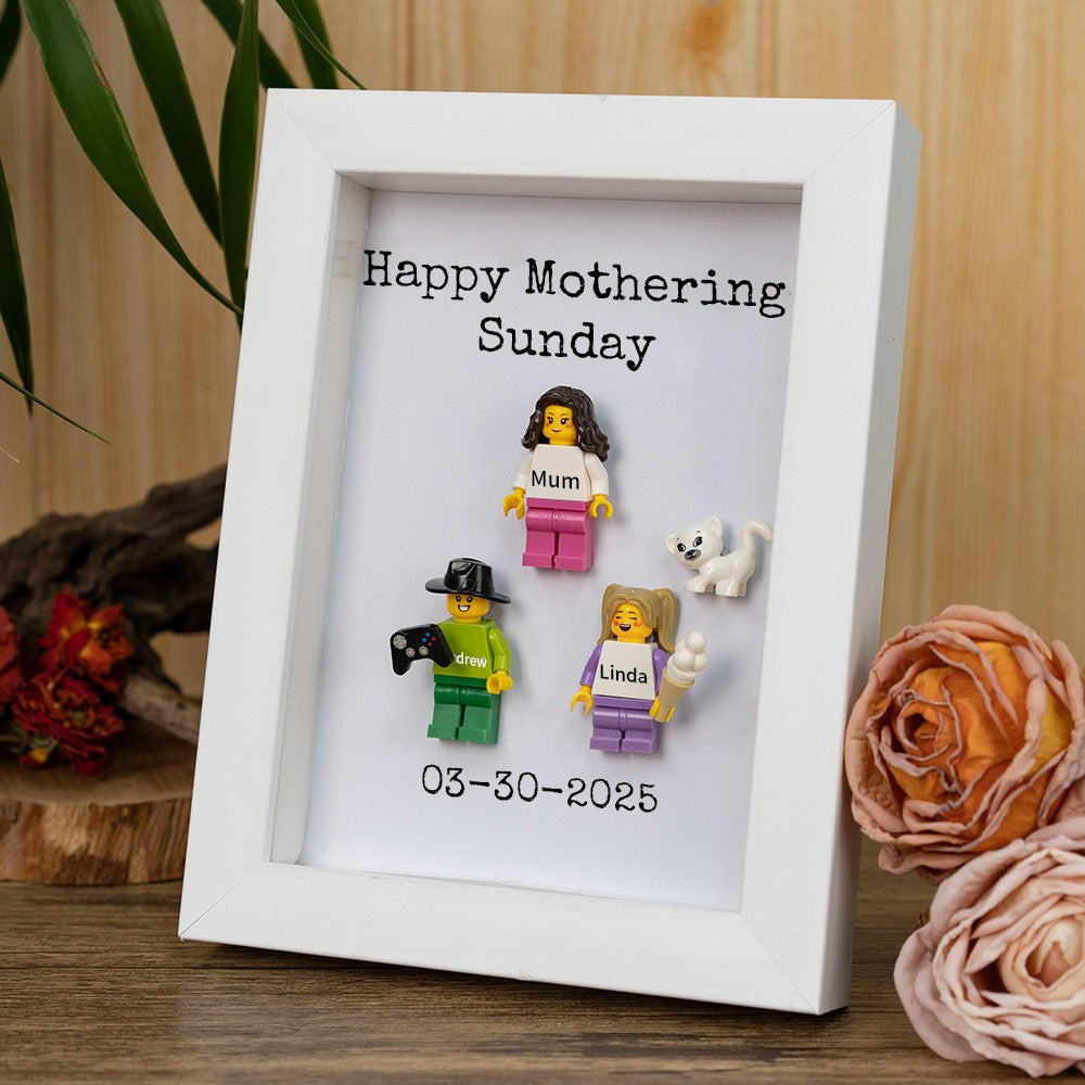 Personalised Minifigures With Kids Name For Mum Mother's Day Gift