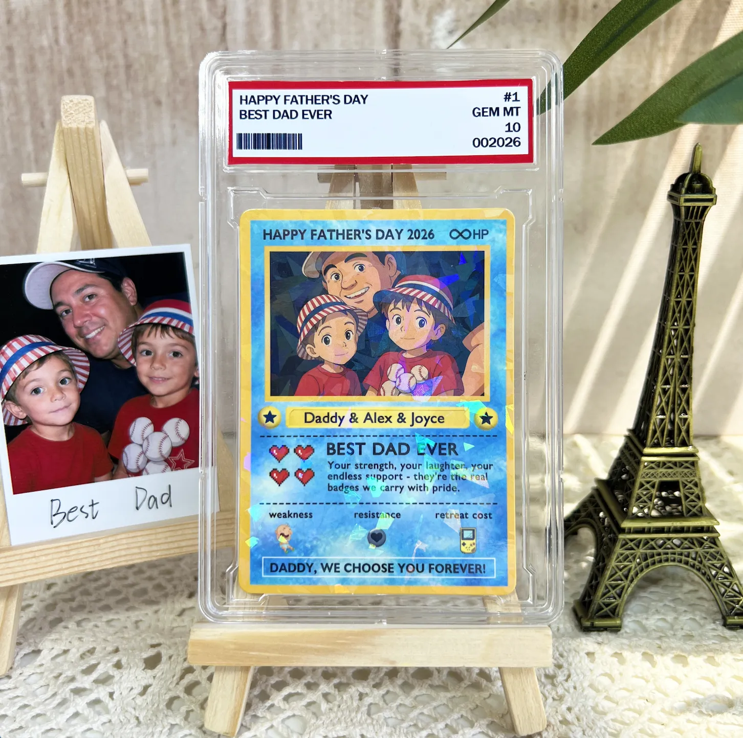 Personalized “Legendary Dad” Love TCG Card