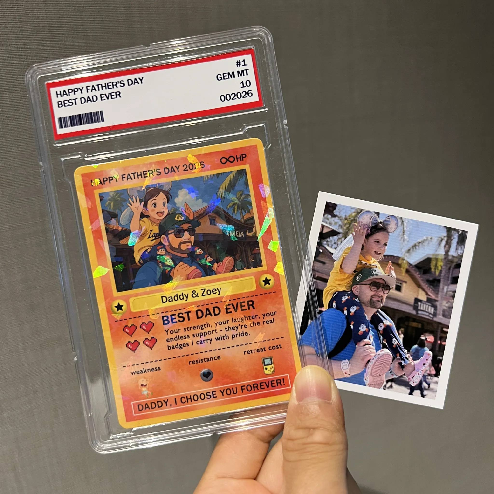 Personalized “Legendary Dad” Love TCG Card