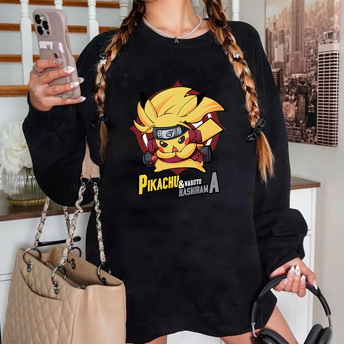 Custom Naruto Hashirama Anime Anime Unisex T-Shirt ,Crewneck,Hoodie