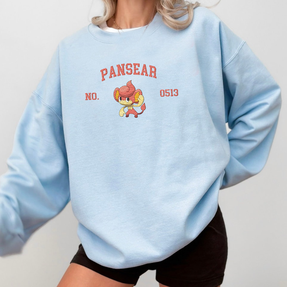 Pansear Adorable Anime-Themed Embroidered T-Shirt,Crewneck,Hoodie-Trendy Versatile and a Thoughtful Gift for Friends