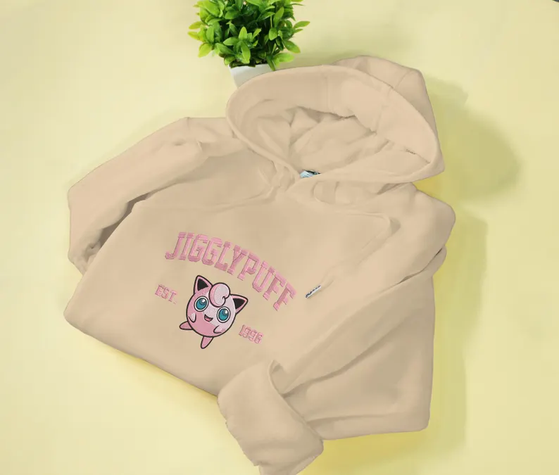 Embroidery Anime Character Crewneck Sweatshirt, Personal Anime Gift Hoodie, 90s Monster Stitched Shirt, Personal Anime Gift Hoodie,Christmas Gift For Anime Lovers.Perfect Gift For Anime Lovers.