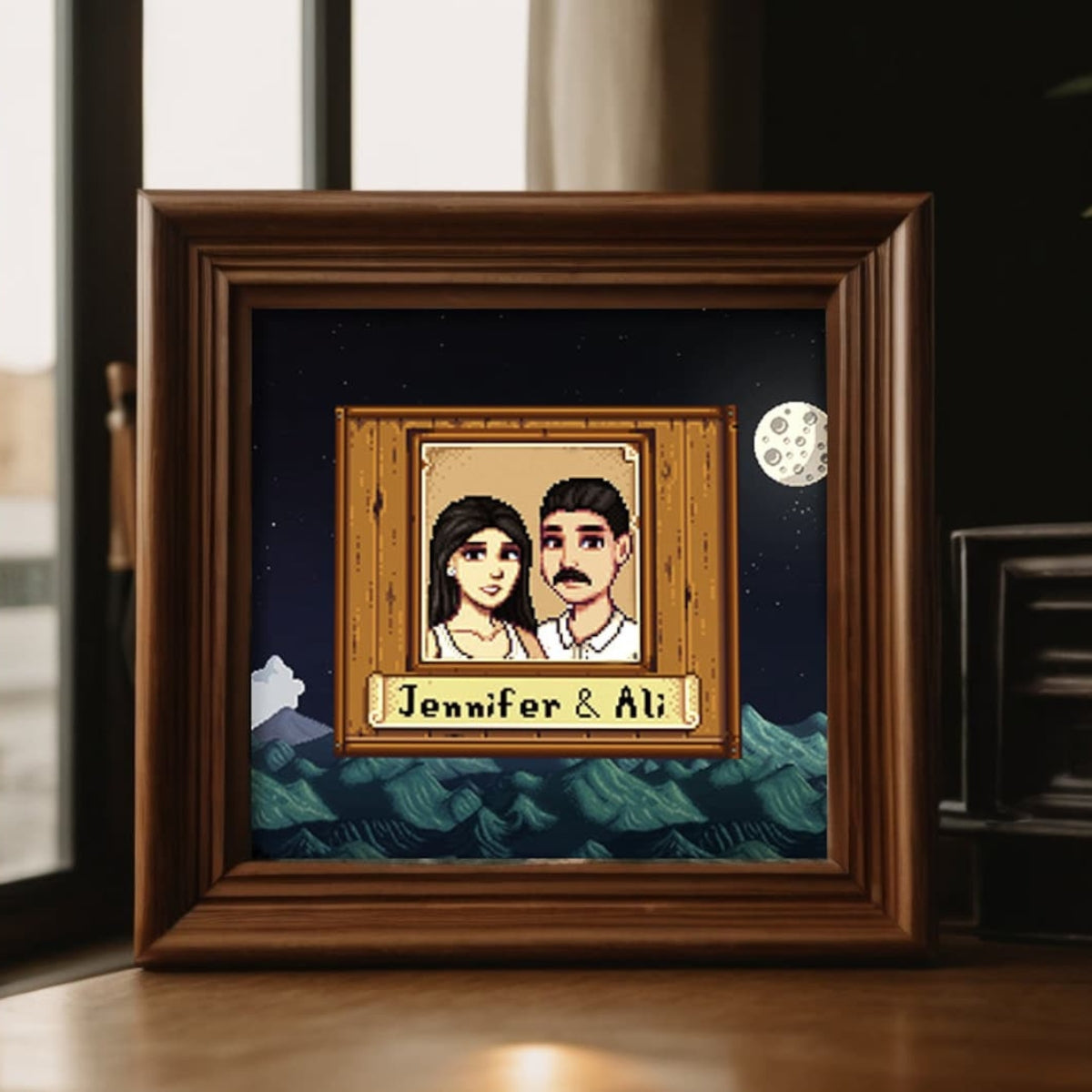 Ritratto personalizzato fatto a mano di Stardew Valley | Un regalo perfetto per la festa del papà