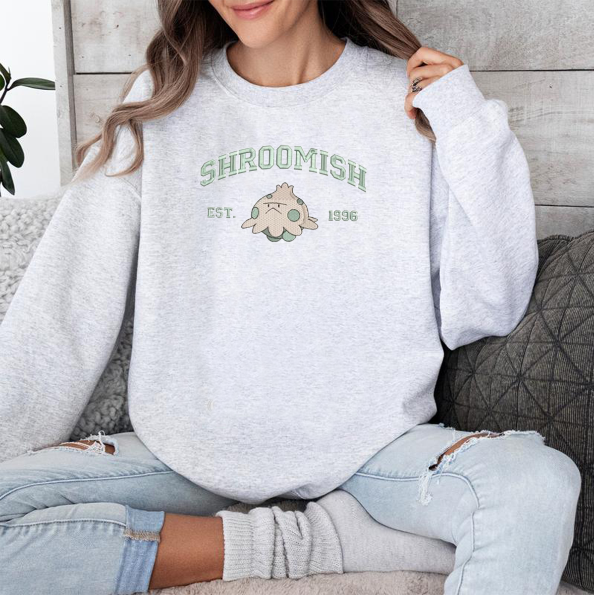 Anime Characters Embroidered Unisex Crewneck Sweatshirt,Hoodie For Gift,Personal Anime Gift Hoodie,Perfect Gift For Anime Lovers.
