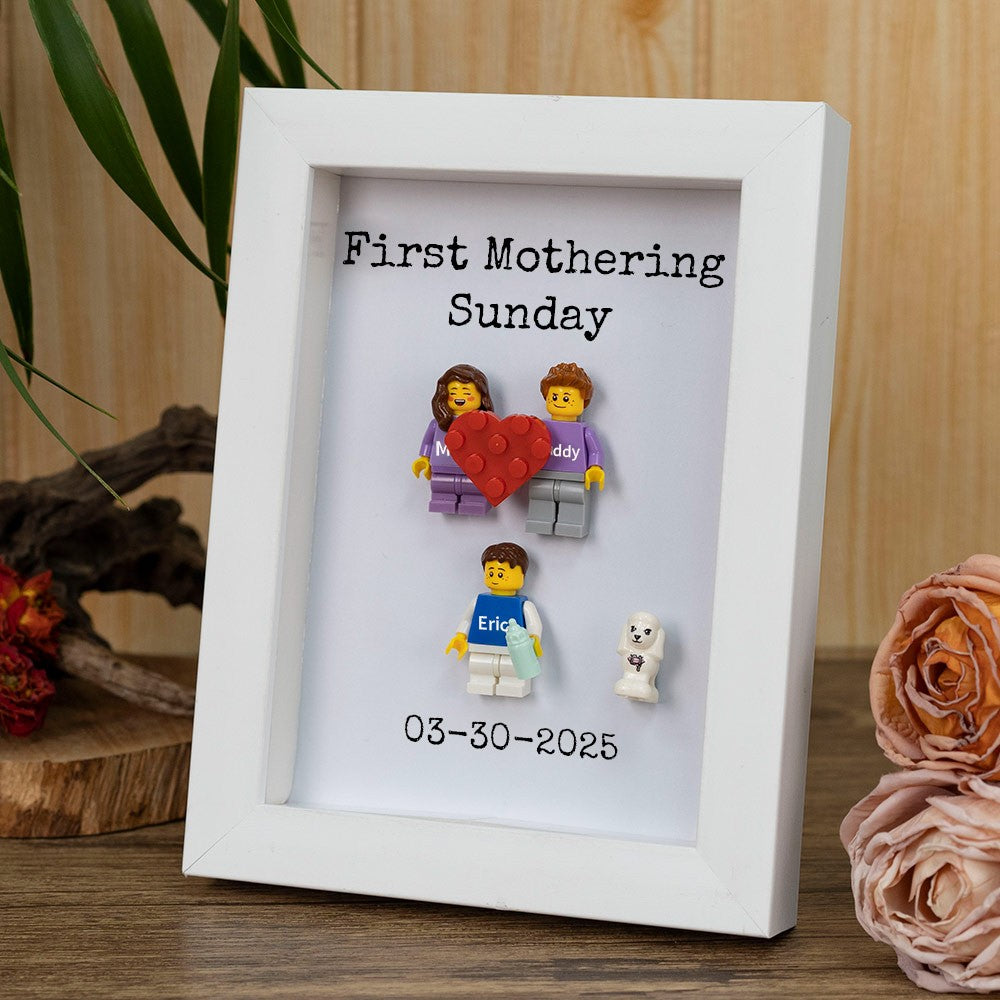 Personalised Minifigures With Kids Name For Mum Mother's Day Gift