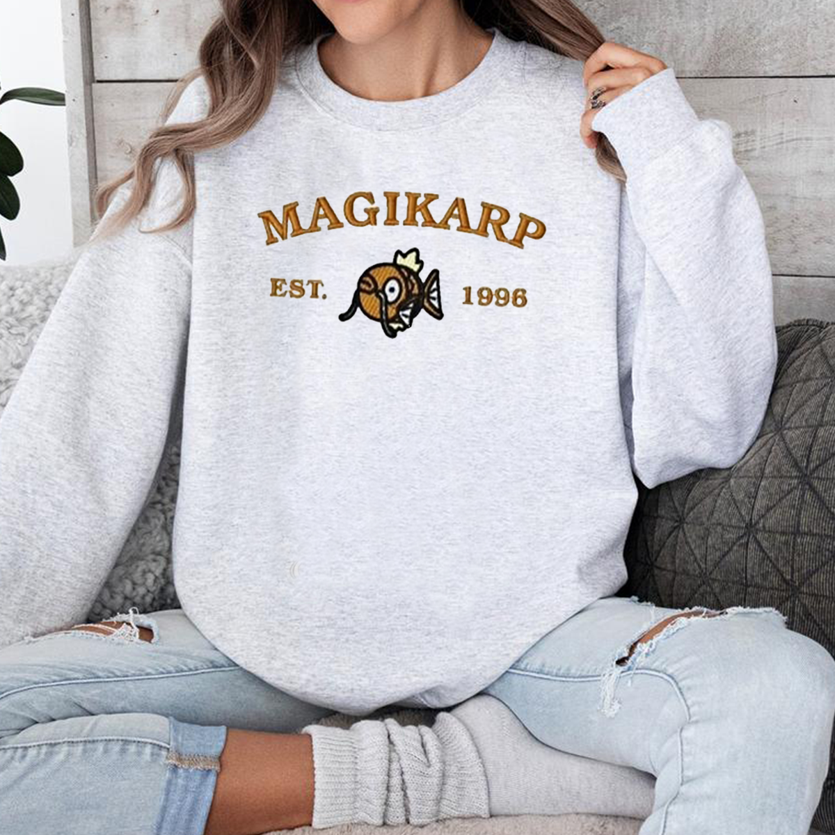 Anime Characters Embroidered Crewneck Sweatshirt,Hoodie For Gift,Personal Anime Gift Hoodie,Perfect Gift For Anime Lovers.