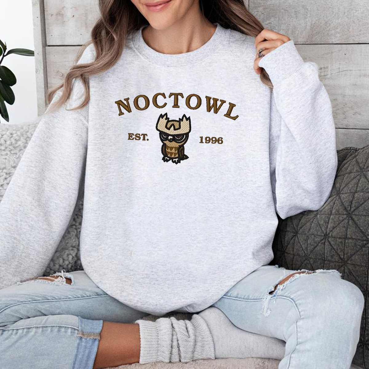 Anime Characters Embroidered Crewneck Sweatshirt,Hoodie For Gift,Personal Anime Gift Hoodie,Perfect Gift For Anime Lovers.