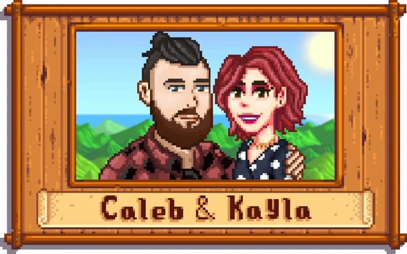 Custom Stardew Valley Couple Portrait | Cute Pixel 8bit Portrait | Personalized Pixel Portrait | Valentine's Digital Gift | Handmade