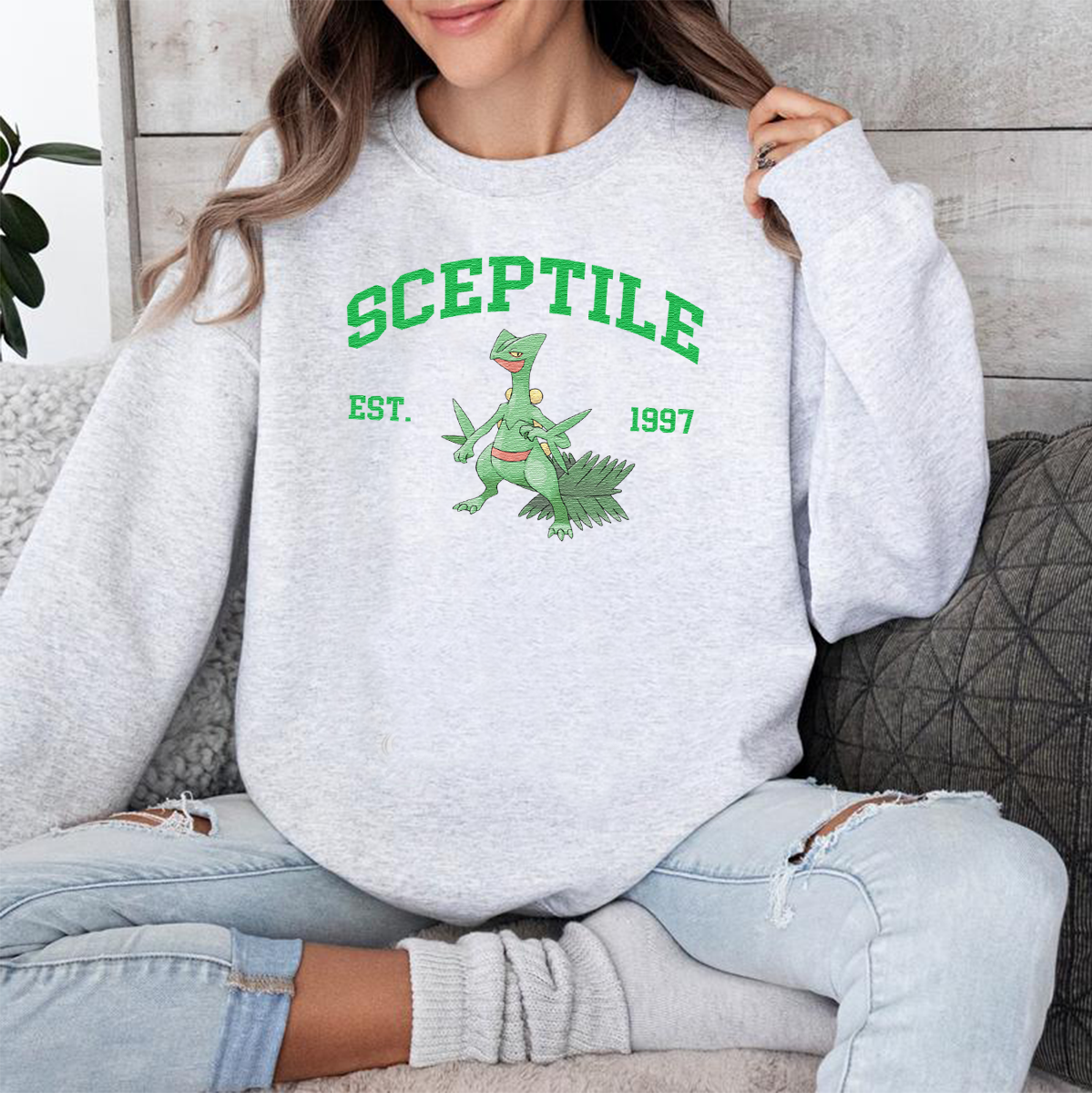 Anime Characters Embroidered Crewneck Sweatshirt,Hoodie,Personal Anime Gift Hoodie,Perfect Gift For Anime Lovers.