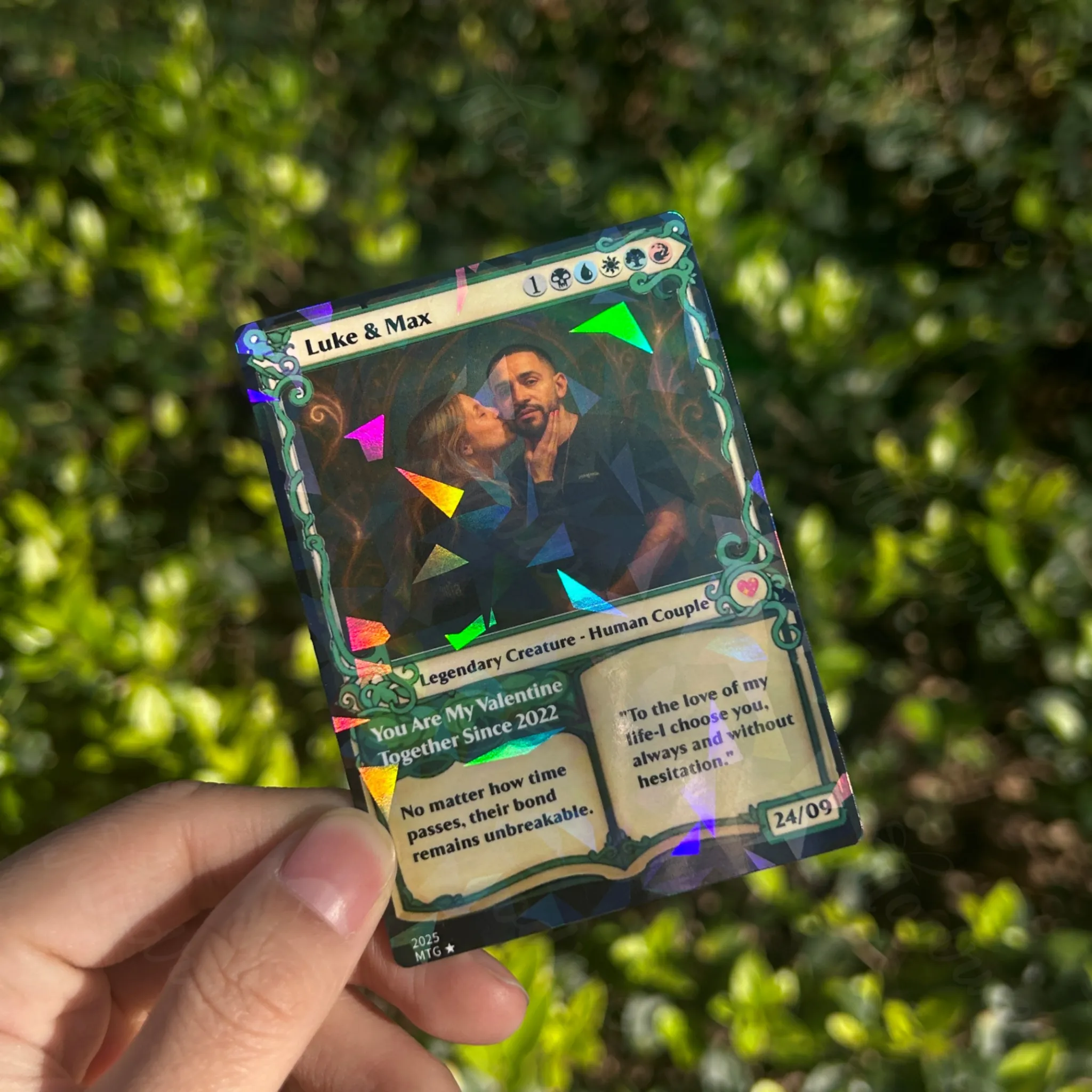 Custom Magic Card Fantasy Game.Custom Gift for Valentine's Day,Anniversary.Valentine's Day,Anniversary gifts
