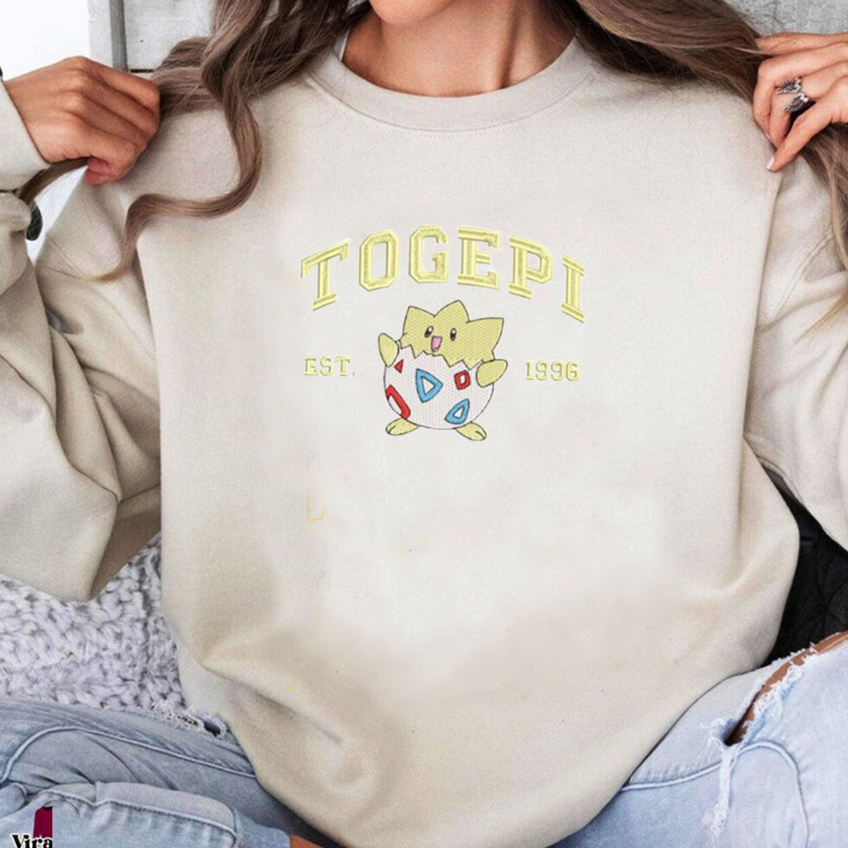 Anime Characters Embroidered Unisex Crewneck Sweatshirt,Hoodie For Gift,Personal Anime Gift Hoodie,Perfect Gift For Anime Lovers.