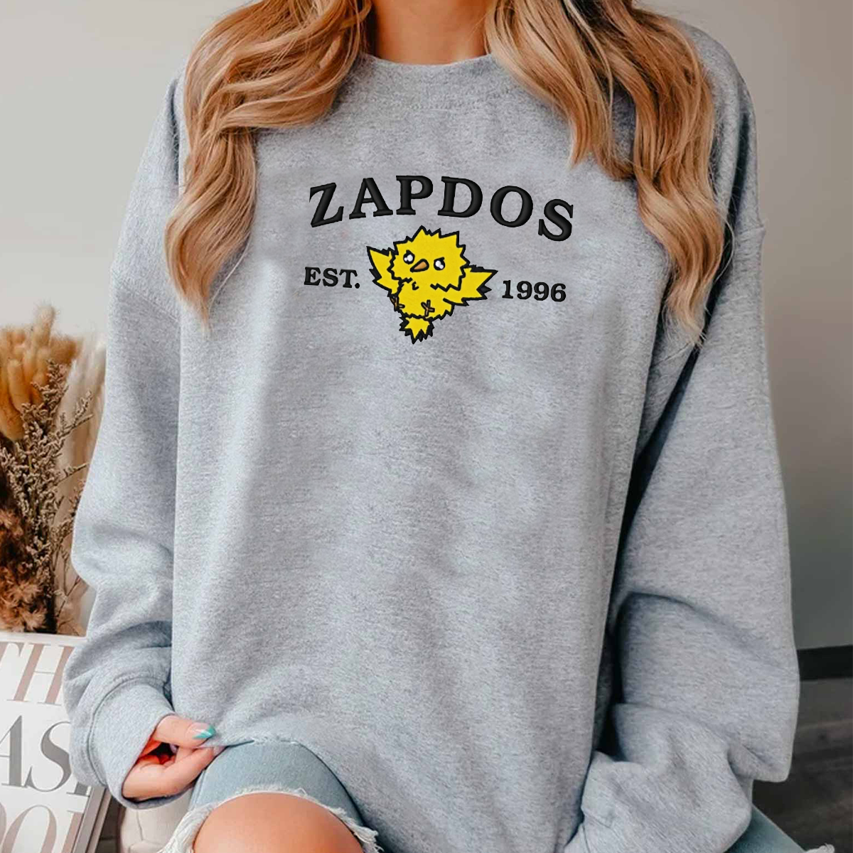 Anime Characters Embroidered Unisex Crewneck Sweatshirt,Hoodie For Gift,Personal Anime Gift Hoodie,Perfect Gift For Anime Lovers.