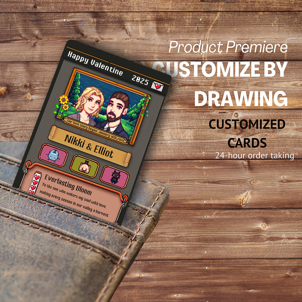 Stardew Valley Metal Card Personalized for Your Valentine