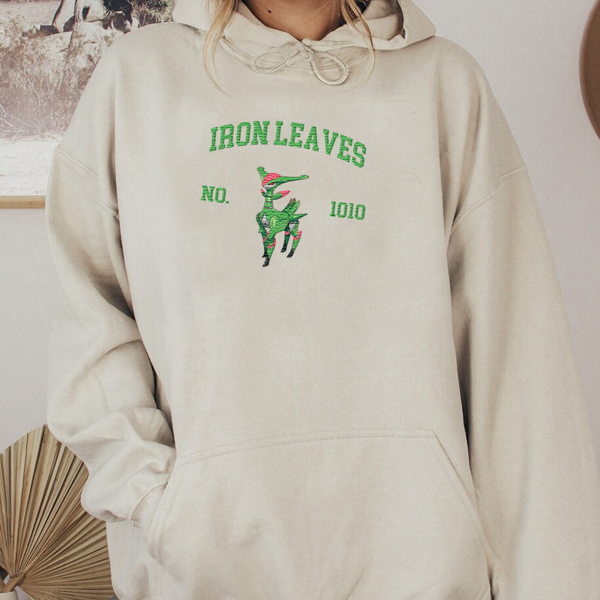 Iron Leaves Anime-Themed Embroidered T-Shirt,Crewneck,Hoodie-Trendy Versatile and a Thoughtful Gift for Friends
